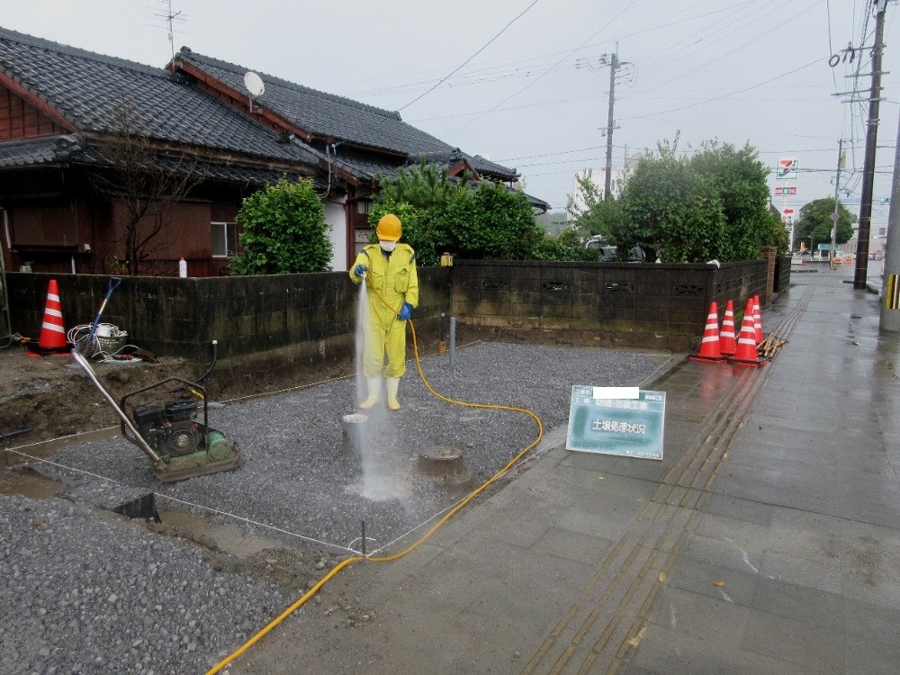 テイクアウト店舗　防蟻・防腐処理