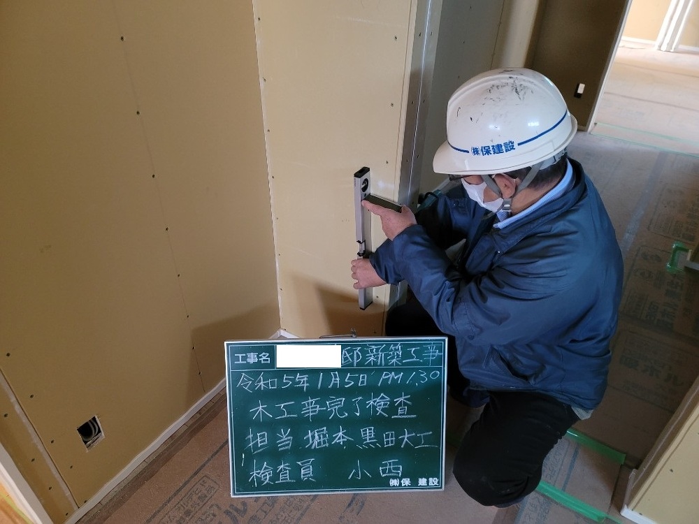 IH様邸　木工事完了検査