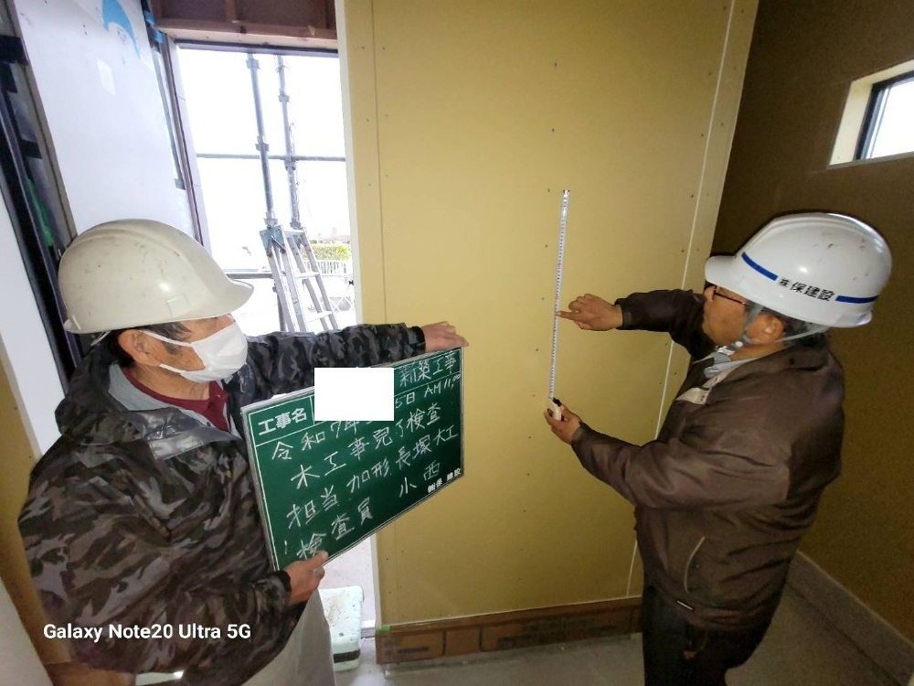 MD様邸　木工事完了検査