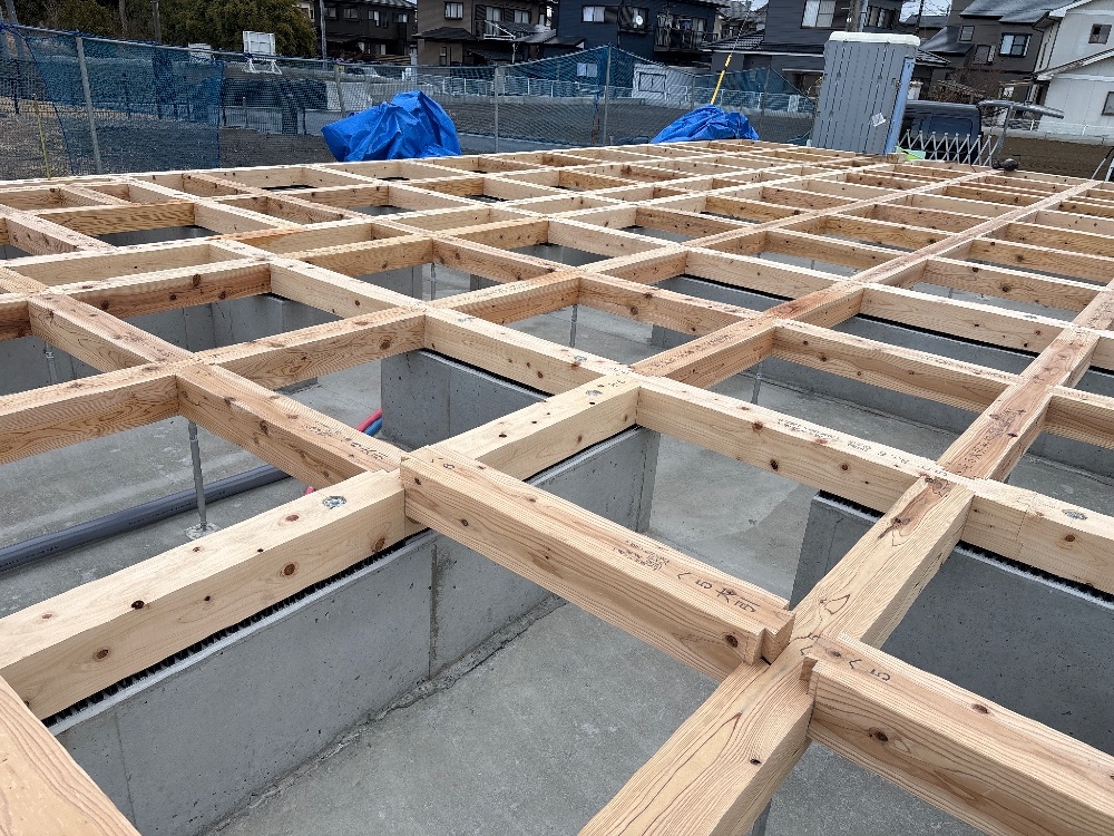 上ノ原モデルNo.1　土台工事 基礎パッキン