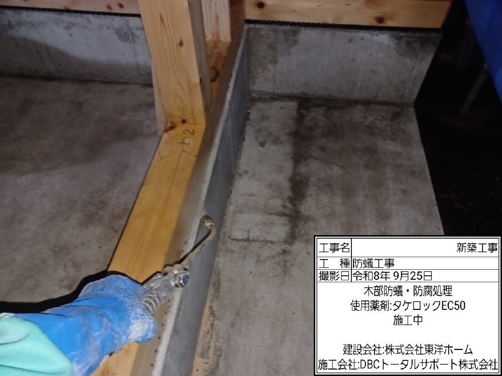 TS様邸　防蟻木部処理