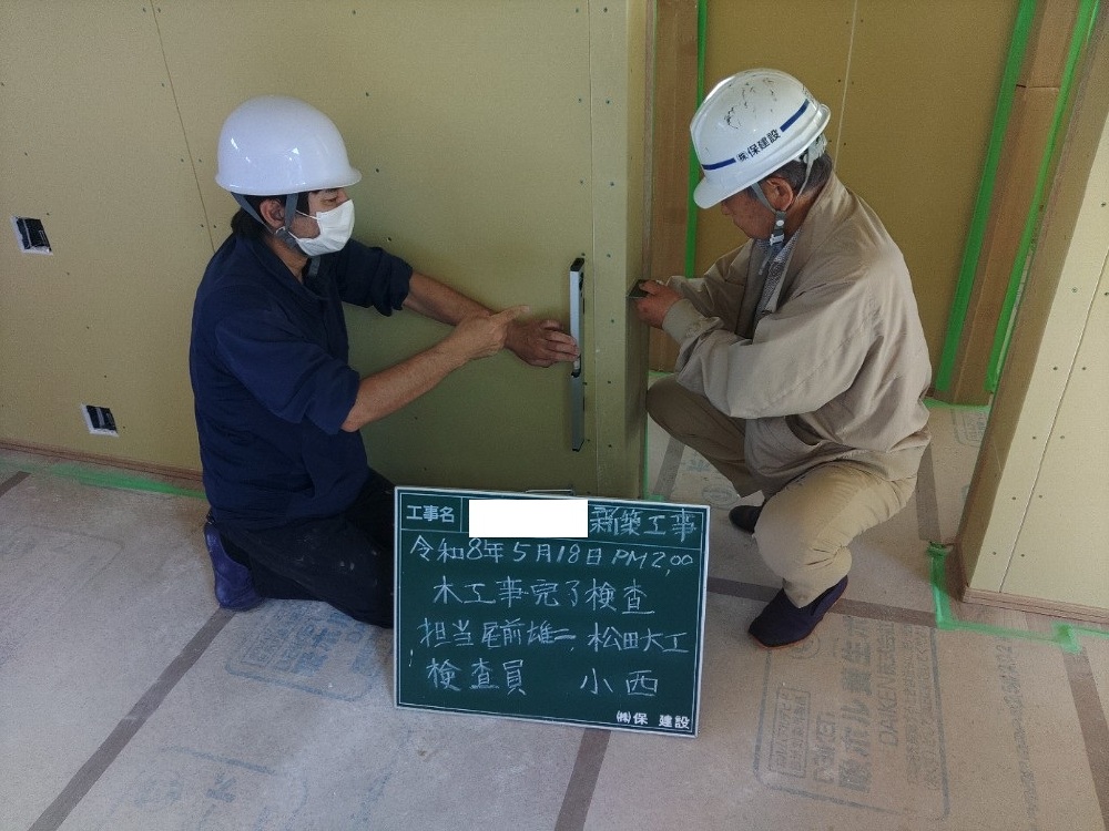 FT様邸　木工事完了検査