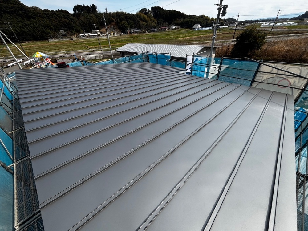 木脇モデルハウスNo.16　屋根板金工事