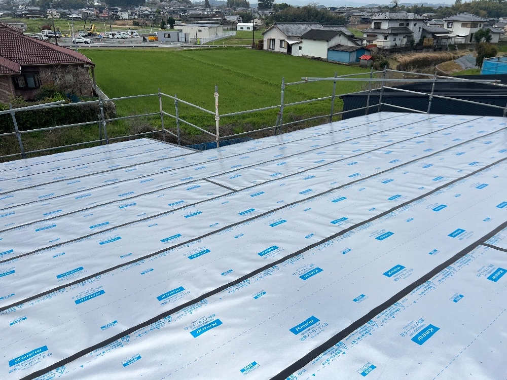 木脇モデルハウスNo.18　屋根工事