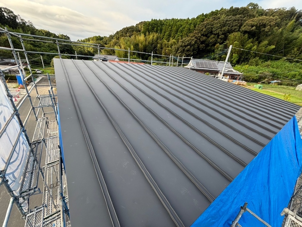 木脇モデルハウスNo.15　屋根板金工事