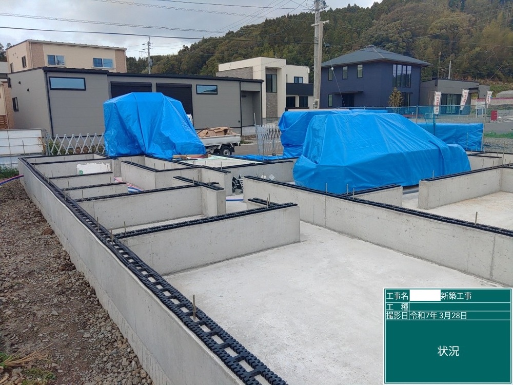 MH様邸　土台工事 基礎パッキン