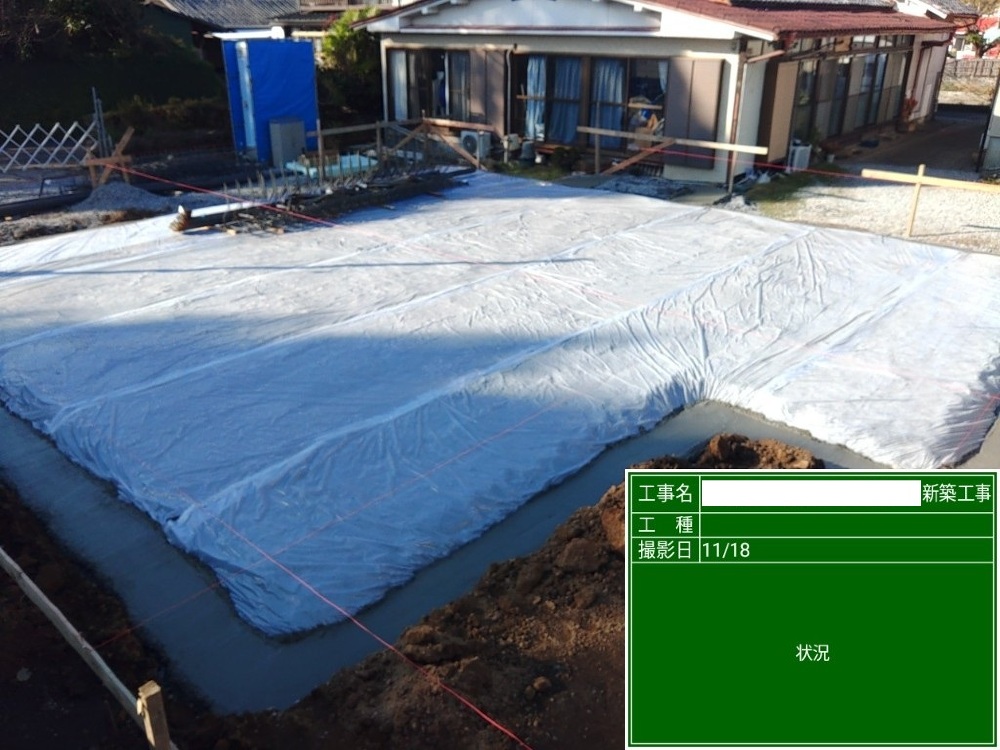 TT様邸　テクトンシート敷込・転圧