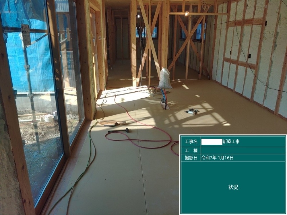 HY様邸　内部工事状況