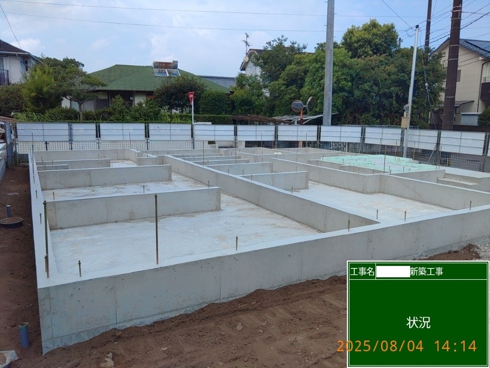 KT様邸　基礎完成