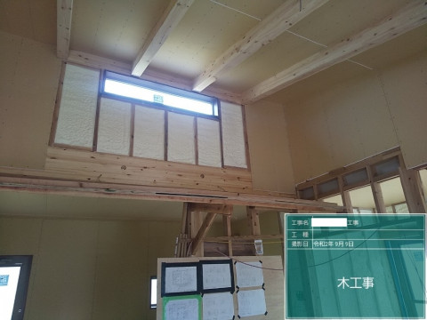 ny様邸　内部工事状況