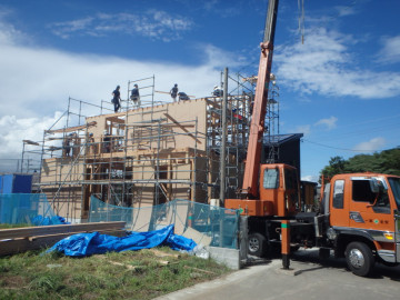 IN様邸建て方 