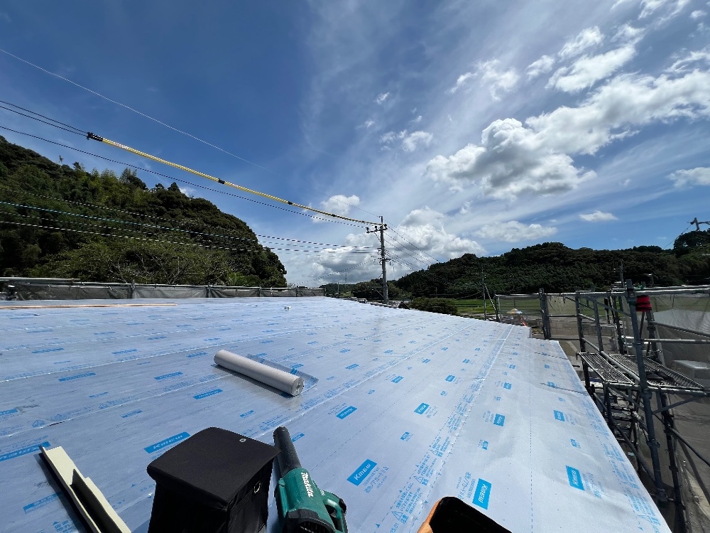 木脇モデルハウスNo.14　屋根工事