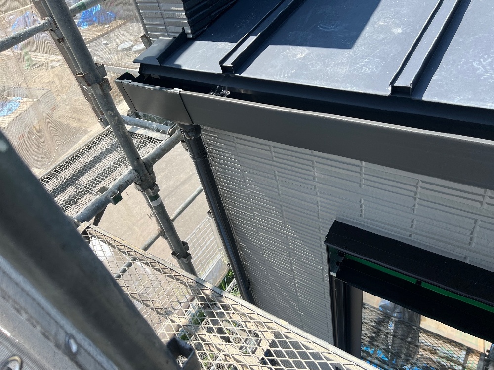 木脇モデルハウスNo.14　板金工事