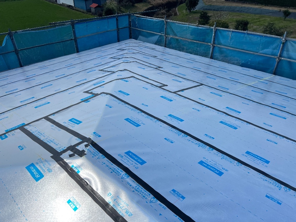 木脇モデルハウスNo.17　屋根工事