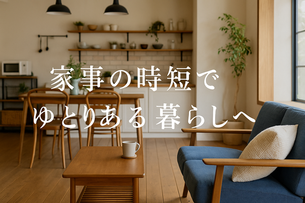 家事の時短でゆとりある暮らしへ